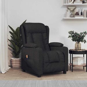 masážne kreslo vidaXL Black Fabric masážne kreslo vidaXL Black Fabric