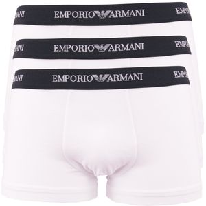 Emporio Armani Underwear Herren 111357CC717 Retroshorts, Weiß (Bianco 00110), (Herstellergröße: XXL) (3er Pack)