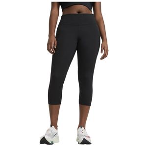 NIKE Df Fast Crop Leggings Damen schwarz XS