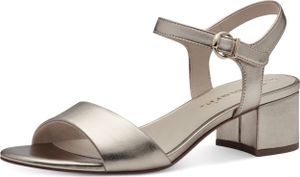 Tamaris Damen Sandalette Sandale Metallic Lack Blockabsatz 1-28249-42, Größe:40 EU, Farbe:Gold