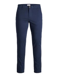 JACK & JONES Chinohose mit Stretchanteil , Farbe:Navy Blazer / Blau, Hosengröße:W29/L30