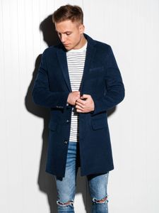 Ombre Clothing Płaszcz męski Niko navy M