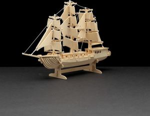 Holzbau Segelschiff 80Teile