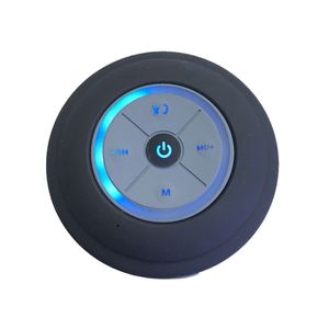 Q9 wasserdichte drahtlose LED Freisprechanruf TF-Karte Bluetooth-kompatibler Lautsprecher mit Trottel-Schwarz