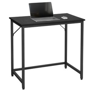 VASAGLE Schreibtisch Computertisch schmaler Bürotisch 80x50x75cm schwarz