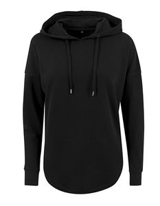 Build Your Brand Dámska mikina s kapucňou Oversized Hoody BY037 Schwarz Black XL