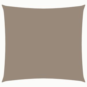 vidaXL Sonnensegel Oxford-Gewebe Quadratisch 3,6x3,6 m Taupe