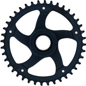 Reťazový krúžok KMC CrMo, čierny 11/128", f 40 zubov, 52,0 mm reťazový rad