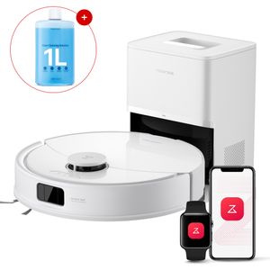 Roborock Q10 PF+ Staubsauger Roboter 10000 Pa (Upgrade von Q8 max+), Dual Anti-Tangle-System, inkl. 1000ml Bodenreiniger, Selbstentleerende Dock