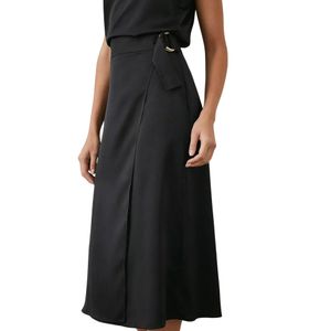 Principles - Midi sukně s D-kroužkem pro ženy DH6043 (40 DE) (černá)
