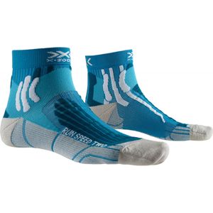 X-SOCKS Run Speed Two Laufsocken Unisex teal blue/pearl grey 35-38