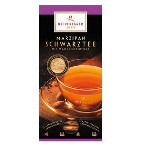 Czarna herbata aromatyzowana Niederegger Marzipan 25 dwukomorowych torebek