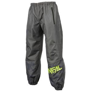 O'Neal Cross Motorrad Mountainbike Outdoor Hose, Regenhose - SHORE Rain Pants V.22 gray/neon yellow - 100% wasserabweisende Oberfläche, Größe S-XXL, Größe:XL