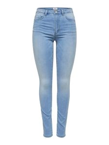 Only Damen Hose Skinny Jeans onlRoyal mit hohem Bund 15169037, Farbe:Blau, Größe:XL/34