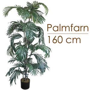 Umelá palma veľká umelá palma umelá rastlina palma umelá ako skutočná plastová rastlina balkónová papraď palma papraď dekorácia 160 cm vysoká Decovego