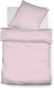 fleuresse Interlock Jersey Bettwäsche Colours 155x200  cm +  80x80 cm Rose