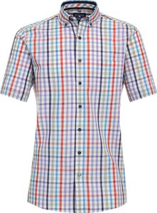 Redmond - Comfort Fit - Herren Freizeithemd Kurzarm (241070999), Größe:XXL, Farbe:Blau(10)