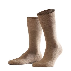 FALKE Herren Socken - Airport Plus, Kurzstrumpf, Freizeit- und Business-Socken, Unifarben Beige 41-42