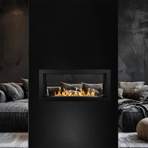 Vstavaný bioetanolový krb obojstrannýkrb 2-stranný 90x40 Montefalco 90