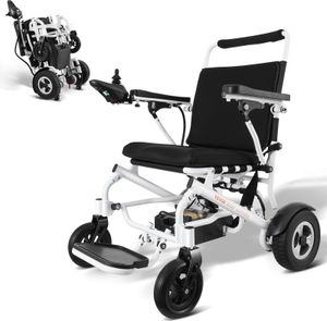 Elektrický invalidní vozík VEVOR pro dospělé a seniory, nosnost 136 kg, šířka 508 mm, lehký, skládací, motorový invalidní vozík, dlouhý dosah, terénní vozík z hliníkové slitiny