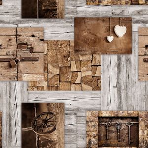 PVC Tischdecke Nostalgie Wachstuch NEU · Breite & Länge wählbar · abwaschbare Tischdecke · Holz Holzdiele grau beige Texas , Größe:130 x 170 cm