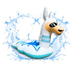 XXL Schwimmtier - Lama 110 cm - Pool Tiere aufblasbar - Luftmatratze für Kinder - Pool Lufttiere - Badetier aufblasbar - Wassertiere aufblasbar