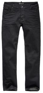 Brandit Hose Mason Denim pants unwashed in Black-W36-L36