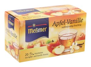 Meßmer Apfel Vanille Früchtetee aromatisierter Geschmack 50g