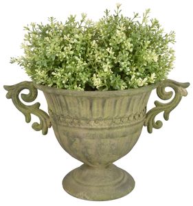 Esschert Design Aged Metal Grün Vase rund S; AM67