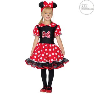 Kinderkostüm Minnie Maus Kostüm Mäuschen Maus Kleid Karneval Kinder Mädchen 98