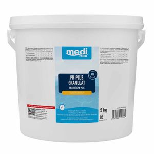 mediPOOL pH-Plus Granulat, pH Heber, pH Regulator, Wasserpflege, Chlorgranulat für den Pool Inhalt:5 kg