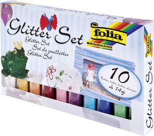 folia Glitter-Mix "Rainbow" 10 Tuben à 14 g