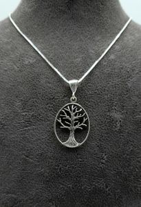 Lebensbaum 925 Silber Halskette Baum des Lebens Schmuck Damen Silber Kette