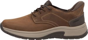 Rieker Herren Sneaker Halbschuh Gummizug Schnürschuh Leder 11050, Größe:45 EU, Farbe:Braun