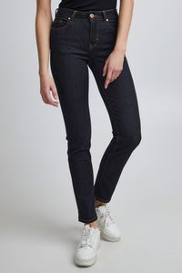 Pulz Jeans PZEMMA Damen Jeans Denim Hose Straight Leg Regular Waist 5-Poket-Style mit Stretch Slim Fit