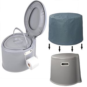 Campingtoilette 7L Reisetoilette Komposttoilette WC tragbar Schutzhülle Mobile