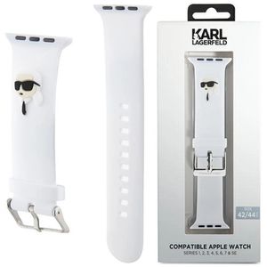 Karl Lagerfeld Karl Head NFT Watch Strap für Apple Watch 38/40/41 weiß