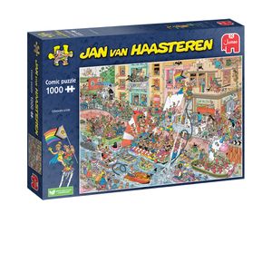 Jumbo Spiele 1110100030 Jan van Haasteren Celebrate Pride 1000 Teile Puzzle