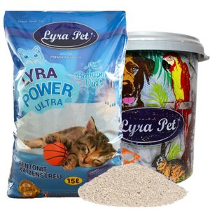 15 Liter Lyra Pet® Lyra Power®  ULTRA excellent Katzenstreu in 30 L Tonne