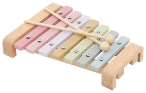 Holzbecken - Xylofon für Kinder, Farben des Regenbogens