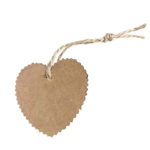Oblique Unique 20 Geschenkanhänger Etiketten Hochzeitsdeko Geschenkdeko Anhänger mit Schnur und Herz Motiv