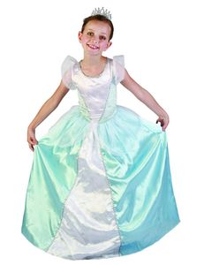 Prinzessinnen Kinder-Kostüm blau-weiss