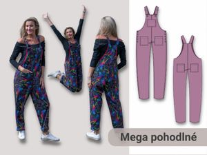 Střih Josefína dámské lacláče 170 cm