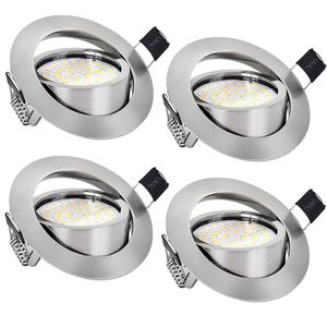 4x 5W Led Einbaustrahler Kaltweiß Led Spots Strahler Spots Deckenleuchte AC110-250V Einbauleuchte Einbauspot Deckenstrahler Einbaudownlight