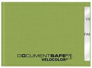 VELOFLEX Kreditkartenhülle Document Safe® VELOCOLOR®  grün 9,0 x 6,3 cm