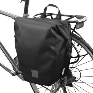 20L Fahrradtasche, Gepäckträgertasche, Gepäckträgertasche, Wasserdicht für Reisen, Radfahren, Schwarz
