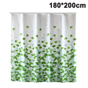 Duschvorhäng Wasserdichter Anti-Schimmel Duschvorhang aus Polyester Stoff Waschbar Badewanne Vorhang mit 12 Duschvorhangringen