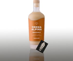 Marzadro Crema Alpina Nocciola - Cremiger Haselnuss Likör 0,7l 17% Vol. inkl. Geschenkbox - [Enthält Sulfite]