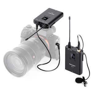 Minadax KF Funk-Mikrofon für SLR-Kameras Digitalkameras Laptops DVs - Stabiles Metallgehäuse