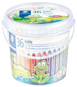 STAEDTLER Hexagonal-Buntstift buddy 36 Stifte + 3 Spitzer